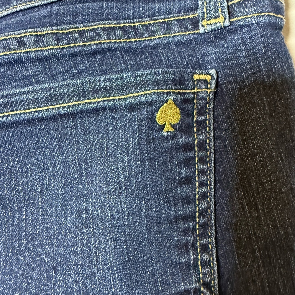 KATE SPADE | Perry Street Play Hooky Cropped Denim Jeans Size 30 - Picture 4 of 7